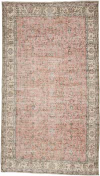 Vintage Turkish Hand-Knotted Rug - 5' 1" x 9' 1" (61" x 109")