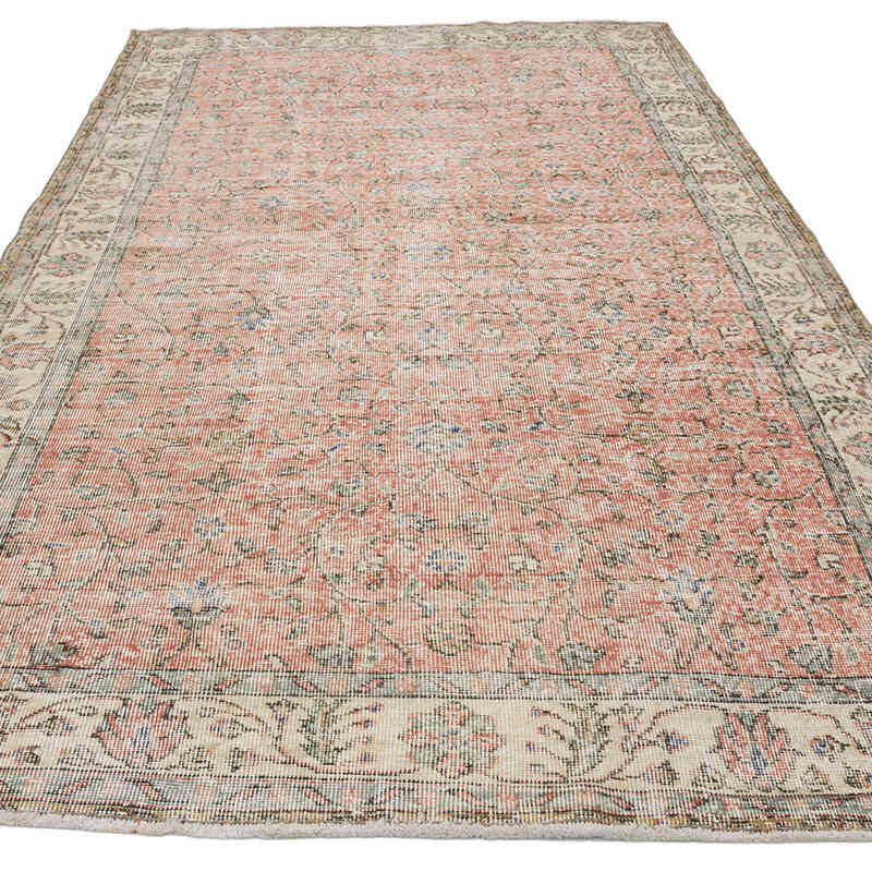 Alfombra Vintage Turca Anudada a Mano - 156 cm x 277 cm - K0067811
