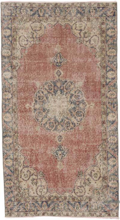 El Dokuma Vintage Halı - 111 cm x 204 cm