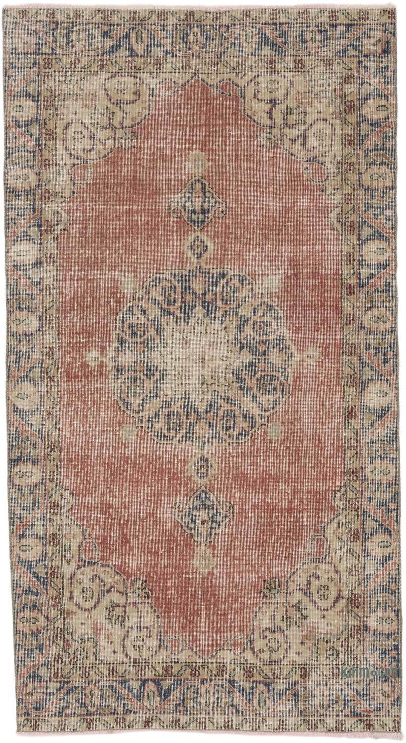 Vintage Turkish Hand-Knotted Rug - 3' 8" x 6' 8" (44" x 80") - K0067812