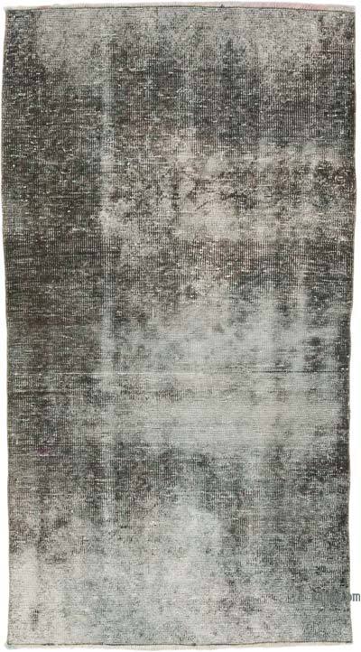 Over-dyed Vintage Hand-Knotted Turkish Rug - 3' 6" x 6' 4" (42 in. x 76 in.)