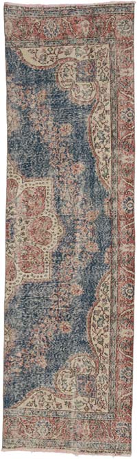 Alfombra Turca Vintage De Pasillo - 92 cm x 317 cm