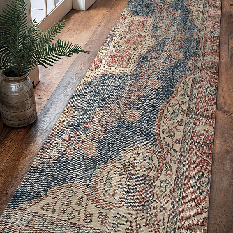 Alfombra Turca Vintage De Pasillo - 92 cm x 317 cm - K0067844