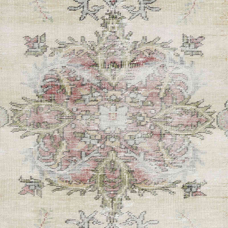 Alfombra Vintage Turca Anudada a Mano - 139 cm x 230 cm - K0067849