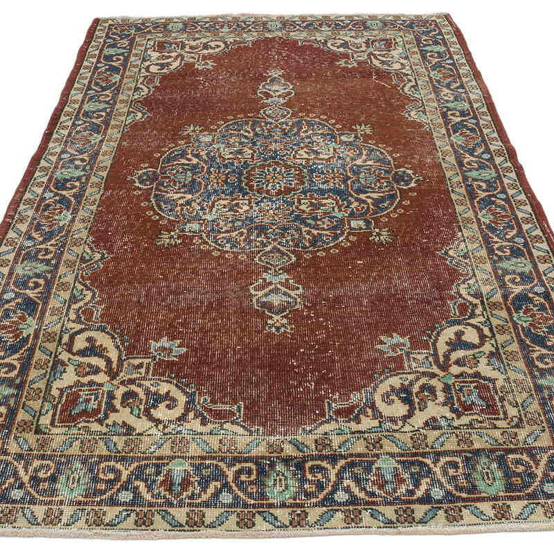 Vintage Turkish Hand-Knotted Rug - 4'  x 6' 11" (48" x 83") - K0067850