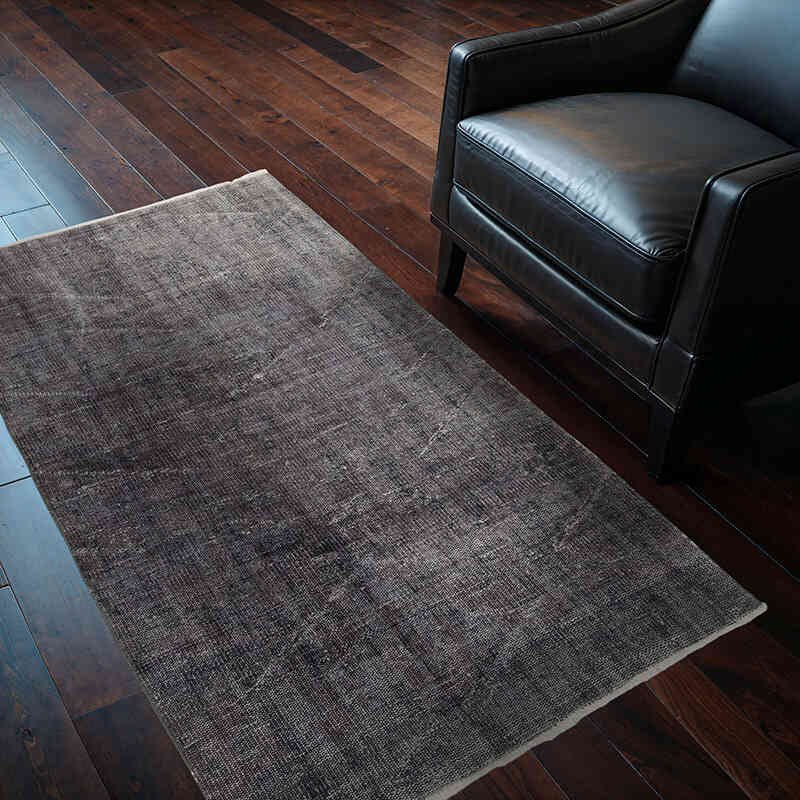 Over-dyed Vintage Hand-Knotted Turkish Rug - 3' 7" x 5' 6" (43" x 66") - K0067857