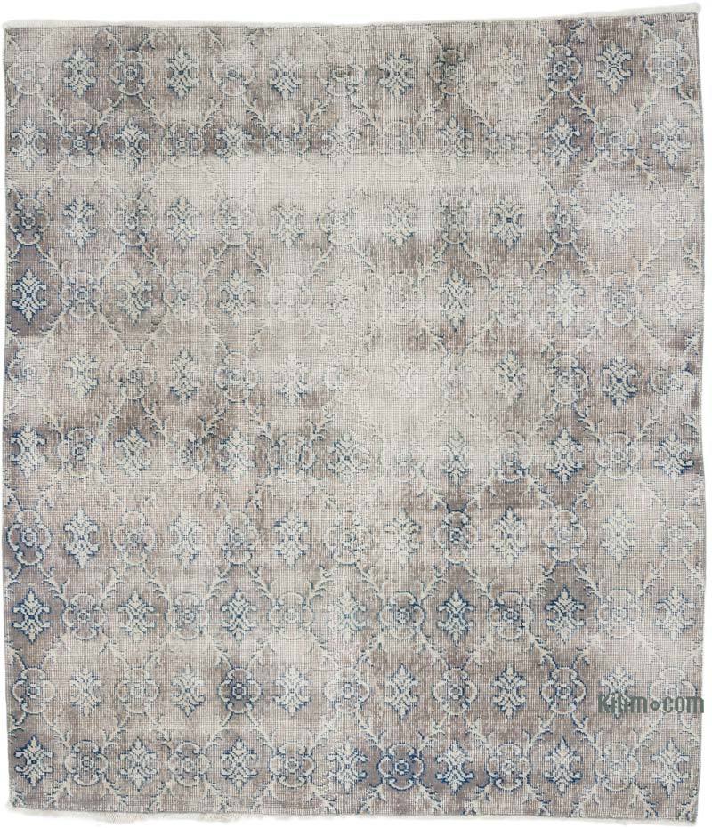 Vintage Turkish Hand-Knotted Rug - 4' 10" x 5' 7" (58" x 67") - K0067858