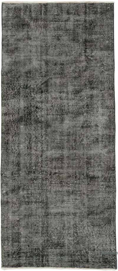 Over-dyed Vintage Hand-Knotted Turkish Runner - 3' 3" x 7' 7" (39 in. x 91 in.)