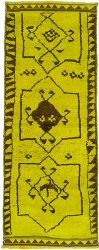 Vintage Tribal Runner Rug - 3' 11" x 9' 7" (47" x 115")