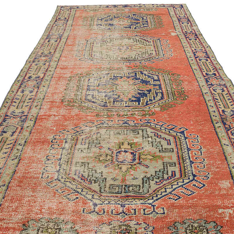 Vintage Turkish Hand-Knotted Rug - 4' 11" x 11' 3" (59" x 135") - K0067870