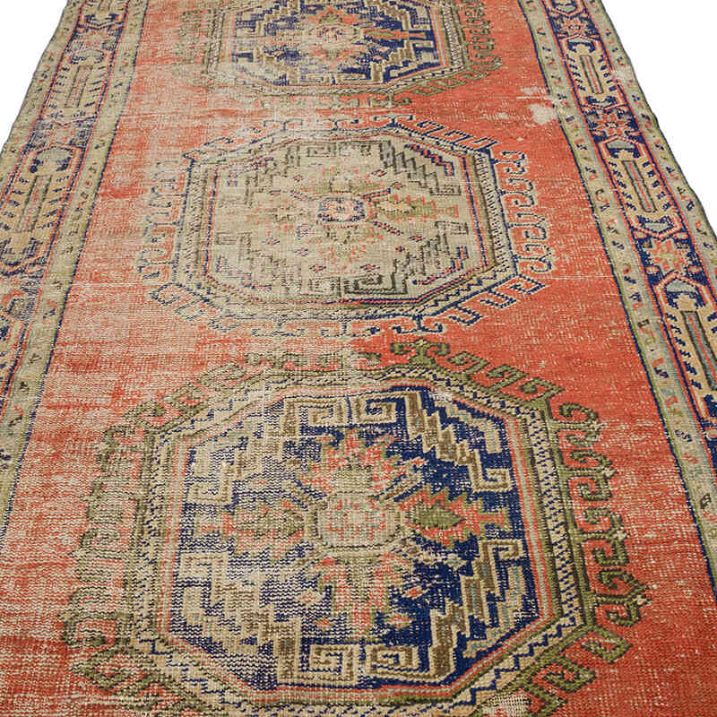 Vintage Turkish Hand-Knotted Rug - 4' 11" x 11' 3" (59" x 135") - K0067870