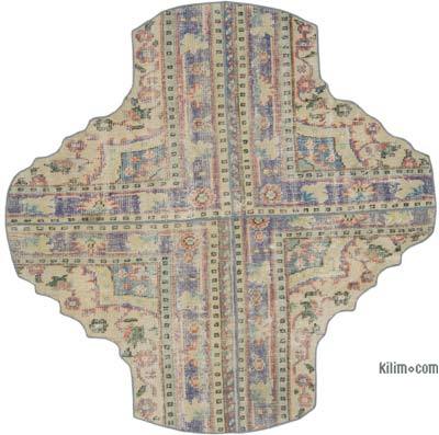 Patchwork El Dokuma Halı - 182 cm x 184 cm