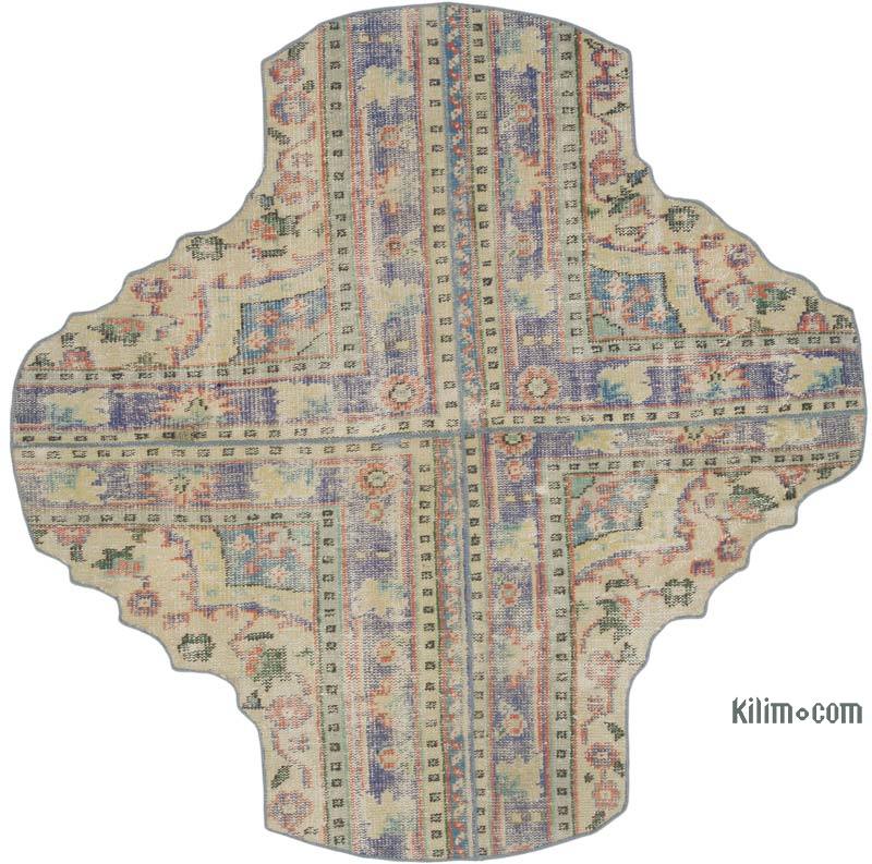 Patchwork El Dokuma Halı - 182 cm x 184 cm - K0067887