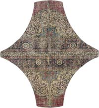 Patchwork El Dokuma Halı - 182 cm x 198 cm