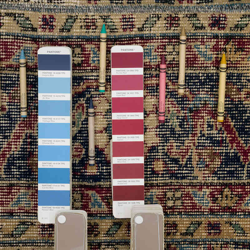 Patchwork El Dokuma Halı - 182 cm x 198 cm - K0067890