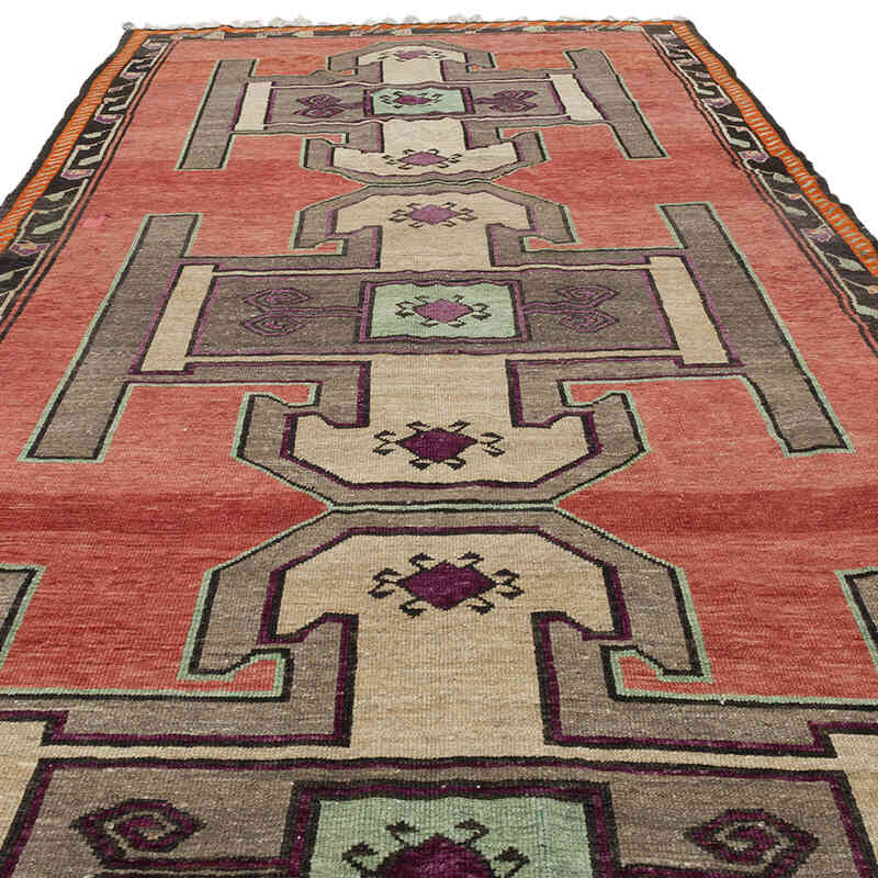 Alfombra Turca Vintage De Pasillo - 206 cm x 633 cm - K0067892