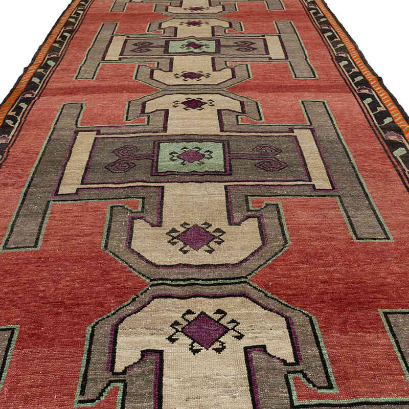 Alfombra Turca Vintage De Pasillo - 206 cm x 633 cm - K0067892