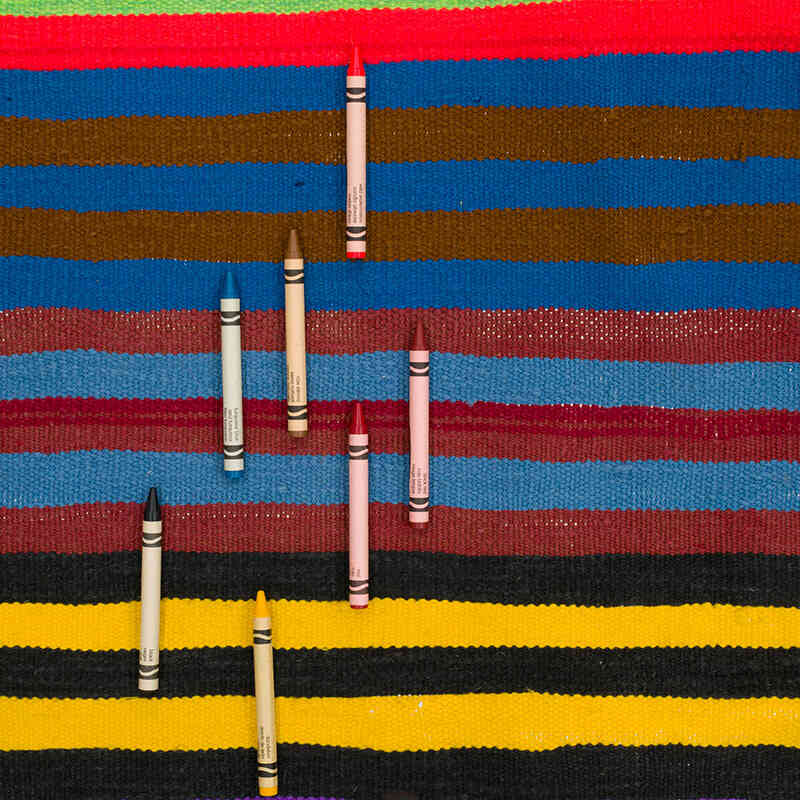 Vintage Turkish Kilim Rug - 5' 11" x 11' 1" (71" x 133") - K0067907