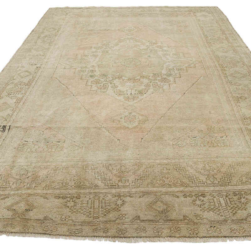 Vintage Turkish Hand-Knotted Rug - 6'  x 9' 8" (72" x 116") - K0067908