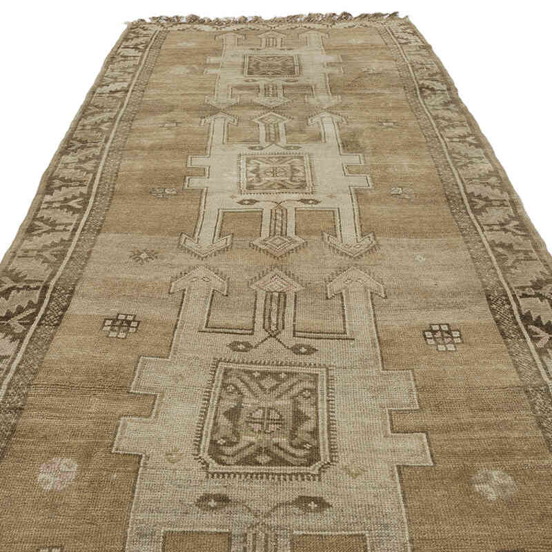 Vintage Turkish Hand-Knotted Rug - 4' 11" x 12' 3" (59" x 147") - K0067909