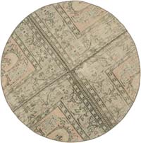 Alfombra De Retazos Turca Sobre-Teñida - 122 cm x 122 cm