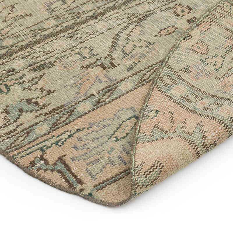 Alfombra De Retazos Turca Sobre-Teñida - 122 cm x 122 cm - K0067913