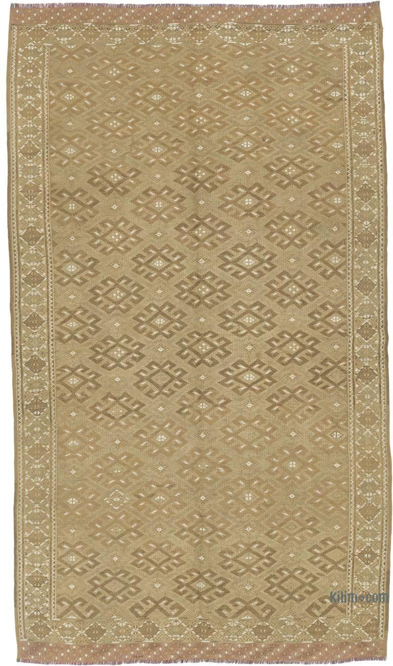 Vintage Yomut Turkoman Kilim Rug - 5' 6" x 9' 6" (66" x 114") - K0068181