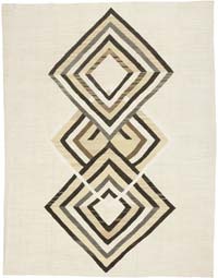 New Handwoven Turkish Kilim Rug - 9' 9" x 12' 8" (117" x 152")