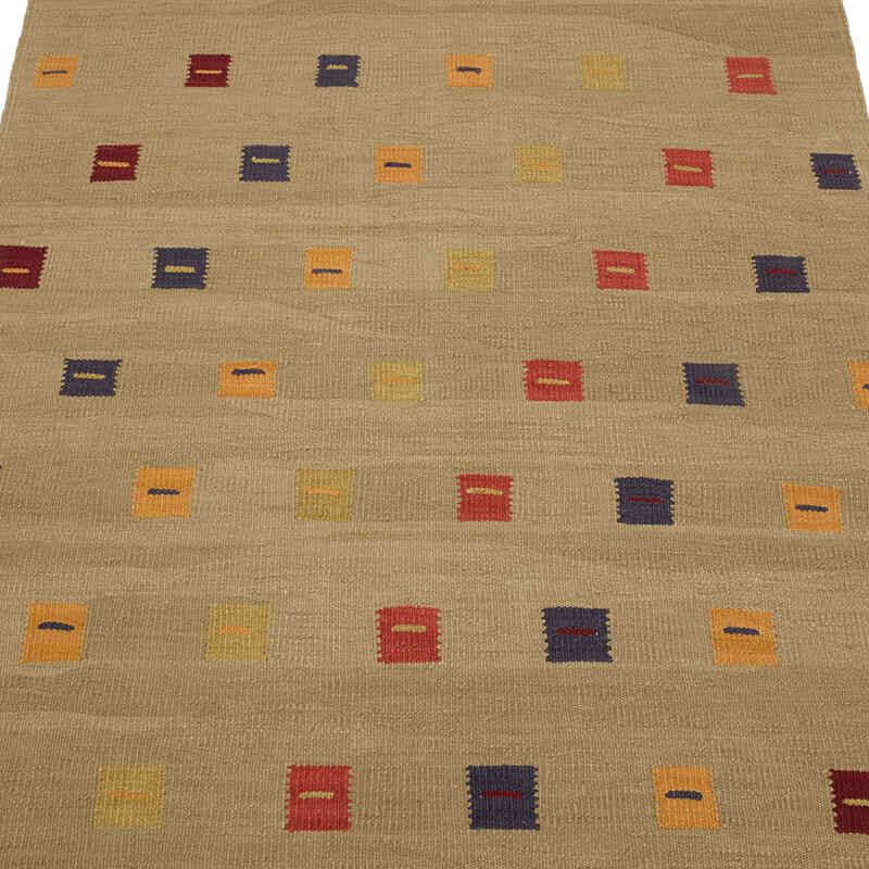 New Handwoven Turkish Kilim Rug - 3' 2" x 5' 3" (38" x 63") - K0068218