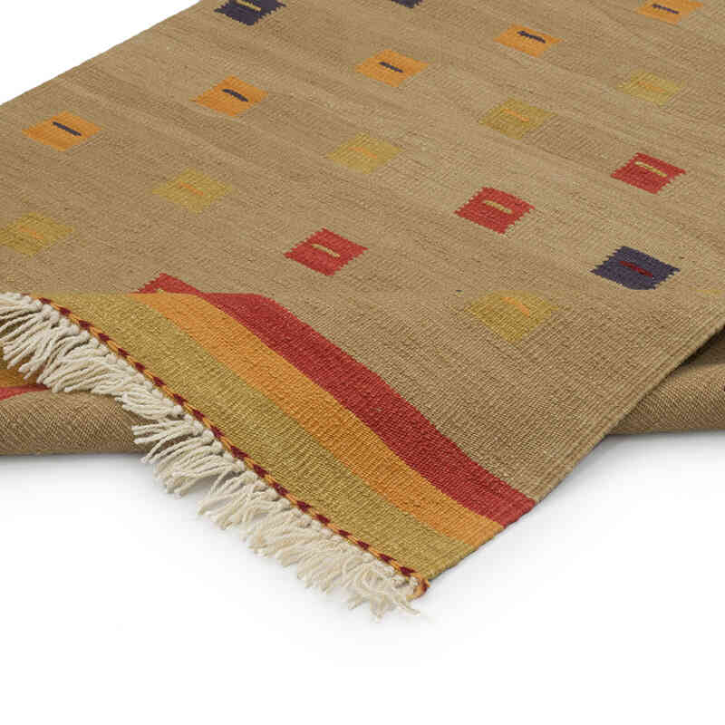 New Handwoven Turkish Kilim Rug - 3' 2" x 5' 3" (38" x 63") - K0068218