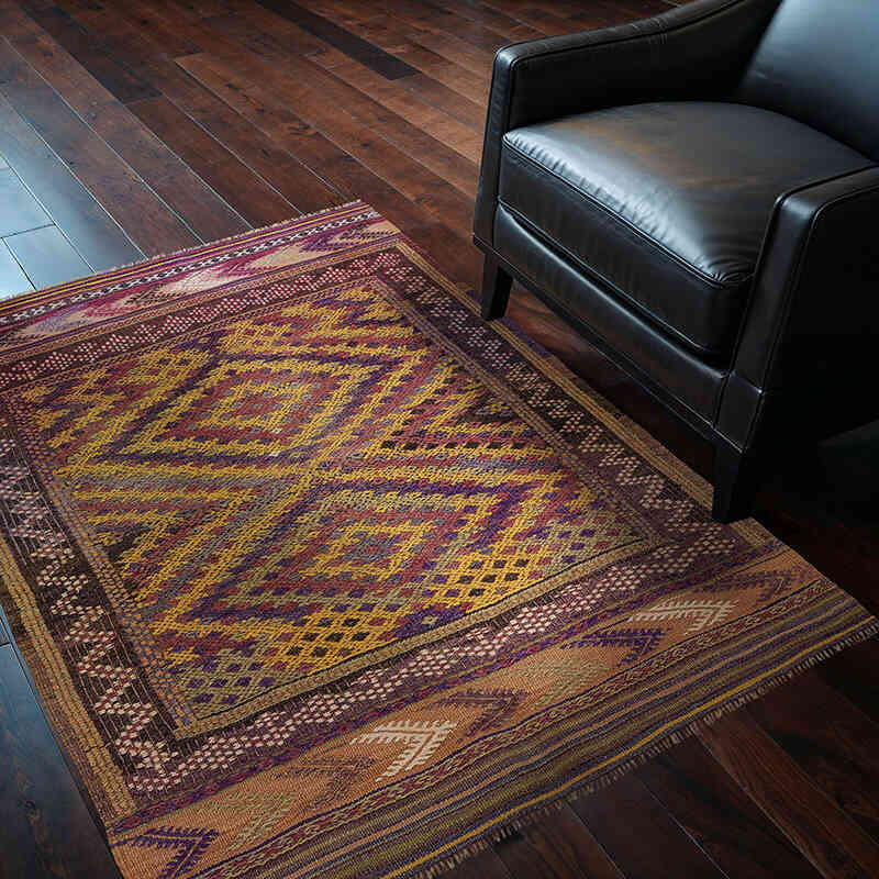 Alfombra jijim Fethiye Vintage - 117 cm x 160 cm - K0068271