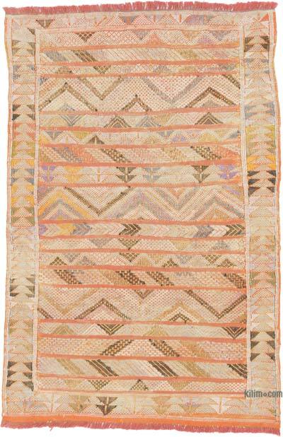Alfombra Vintage Marroquí Kilim - 60 cm x 95 cm