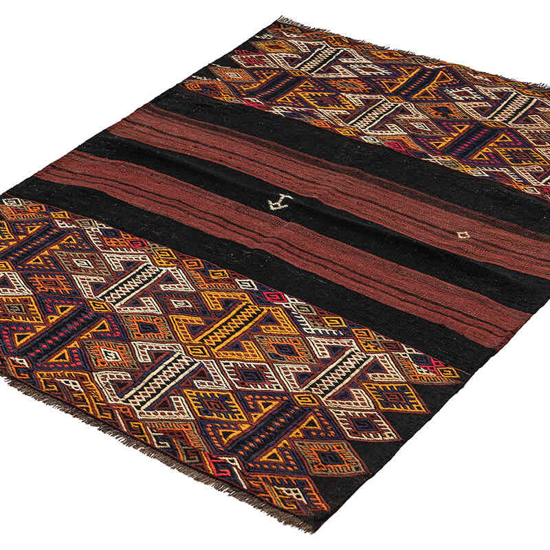 Vintage Bayburt Kilim Rug - 3' 5" x 4' 6" (41" x 54") - K0068278