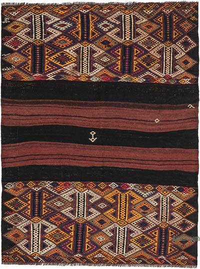 Vintage Bayburt Kilim Rug - 3' 5" x 4' 6" (41" x 54")