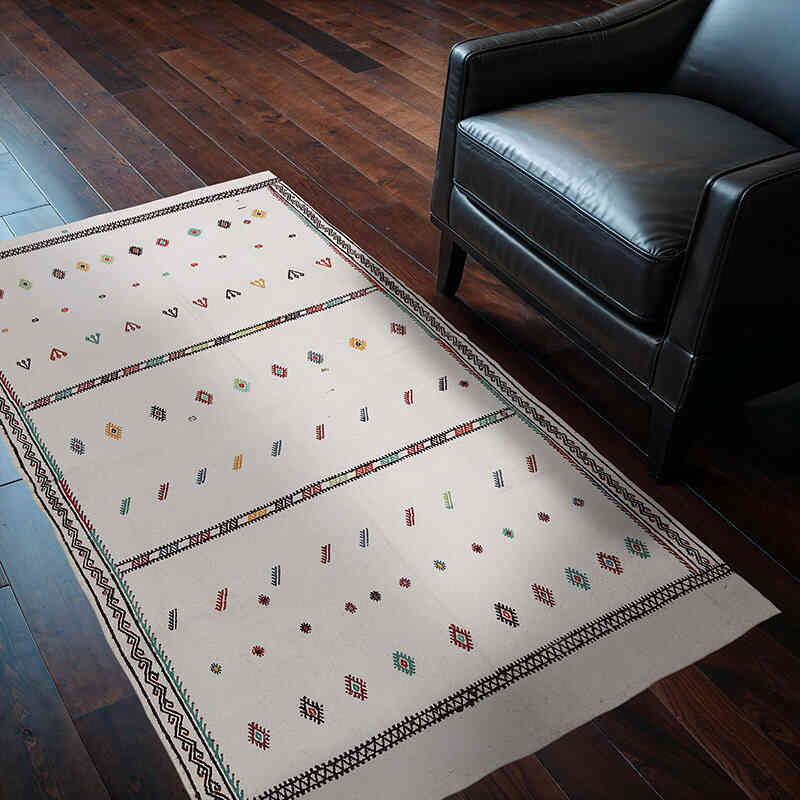Alfombra Vintage Konya Kilim - 110 cm x 162 cm - K0068285