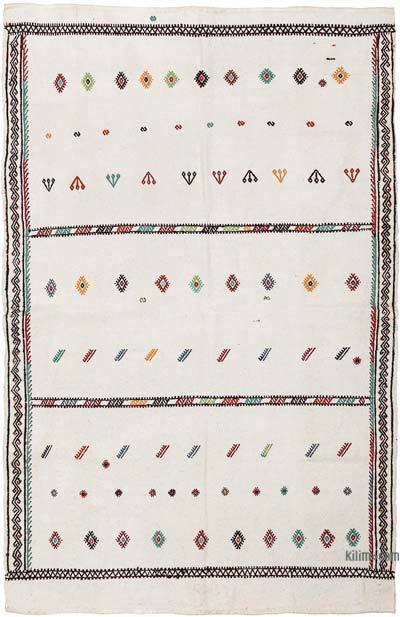 Vintage Konya Kilim Rug - 110 cm x 162 cm