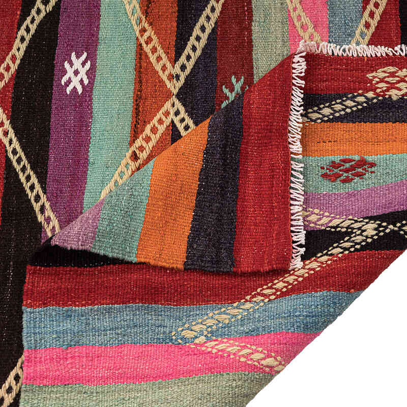 Vintage Afyon Kilim Rug - 5' 5" x 7' 1" (65" x 85") - K0068288