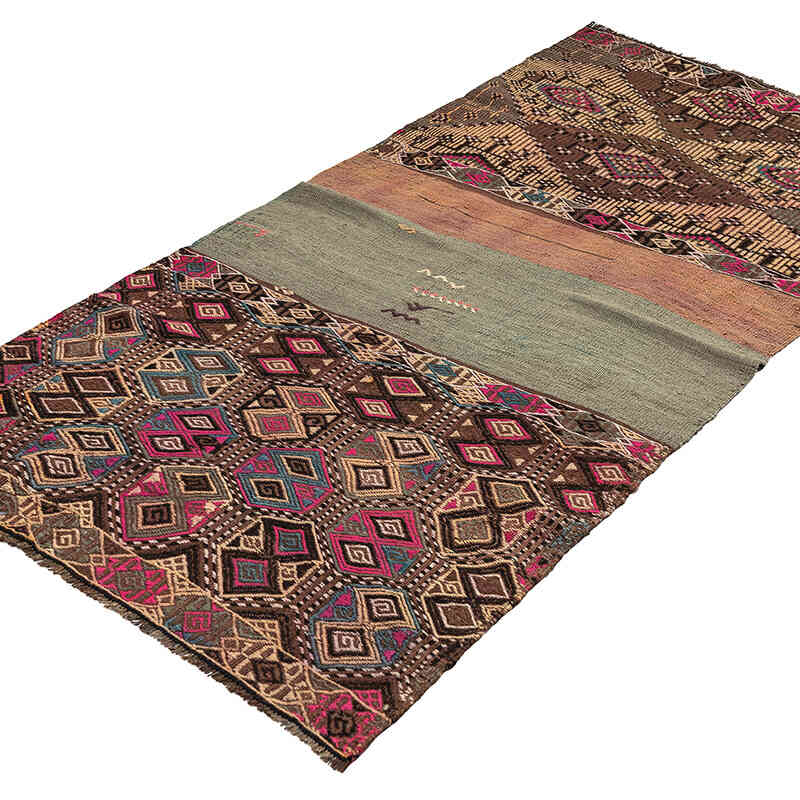 Alfombra Vintage Bayburt Kilim - 104 cm x 193 cm - K0068291