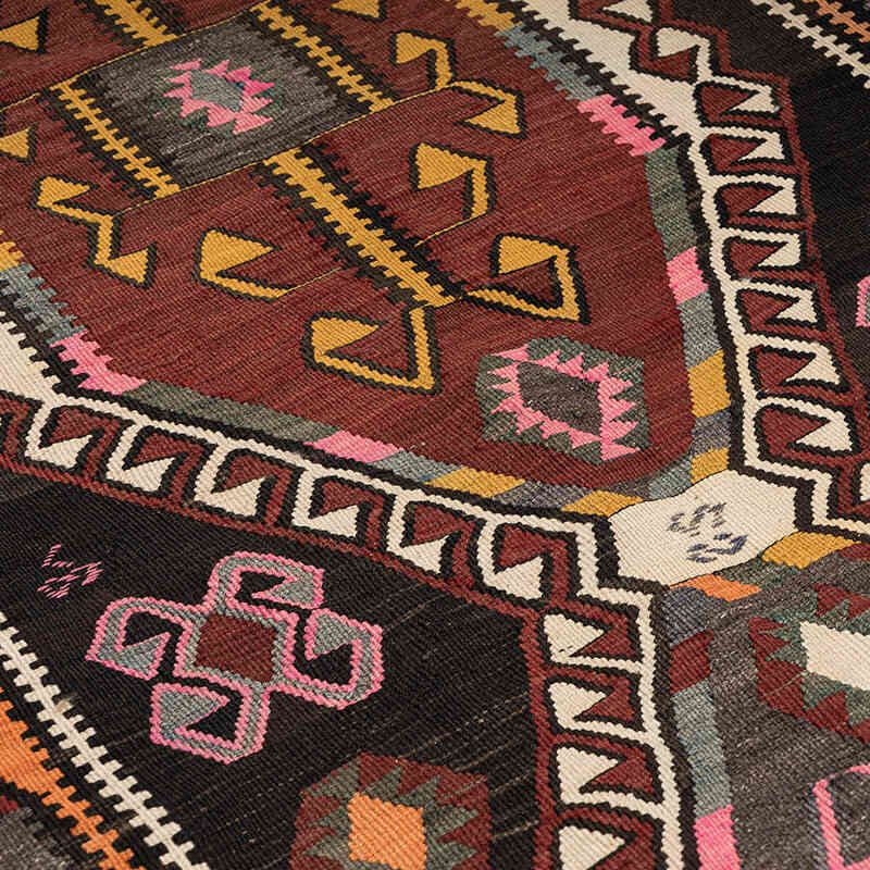 Vintage Kars Kilim Rug - 4' 1" x 12' 2" (49" x 146") - K0068295