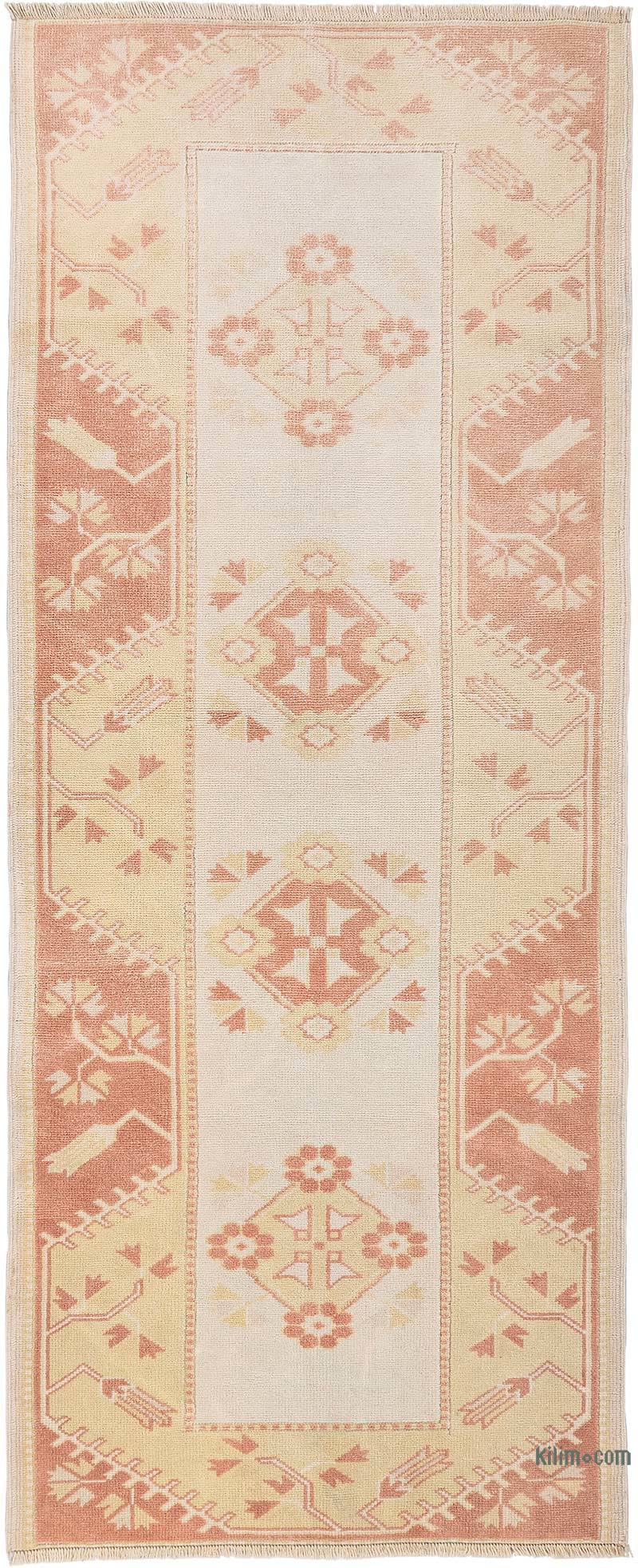 Vintage Turkish Hand-Knotted Rug - 2' 6" x 6' 3" (30" x 75") - K0068300