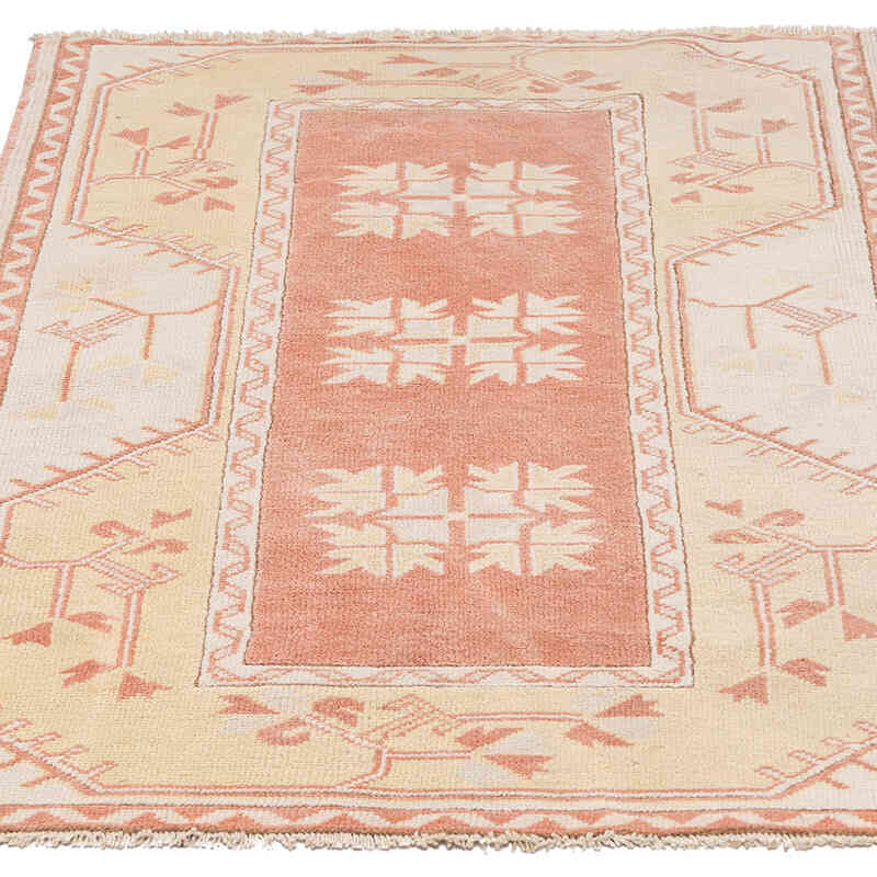 Alfombra Vintage Turca Anudada a Mano - 83 cm x 128 cm - K0068301