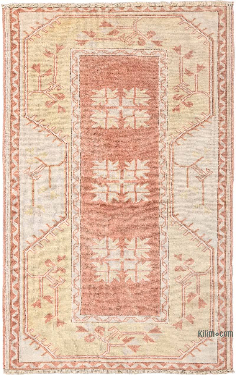 Alfombra Vintage Turca Anudada a Mano - 83 cm x 128 cm - K0068301