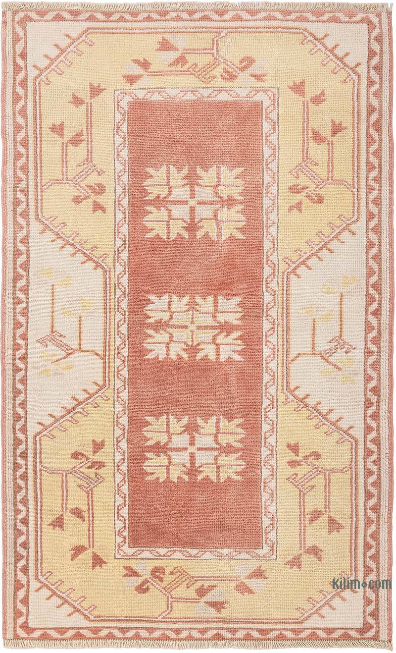 El Dokuma Vintage Halı - 84 cm x 134 cm - K0068302
