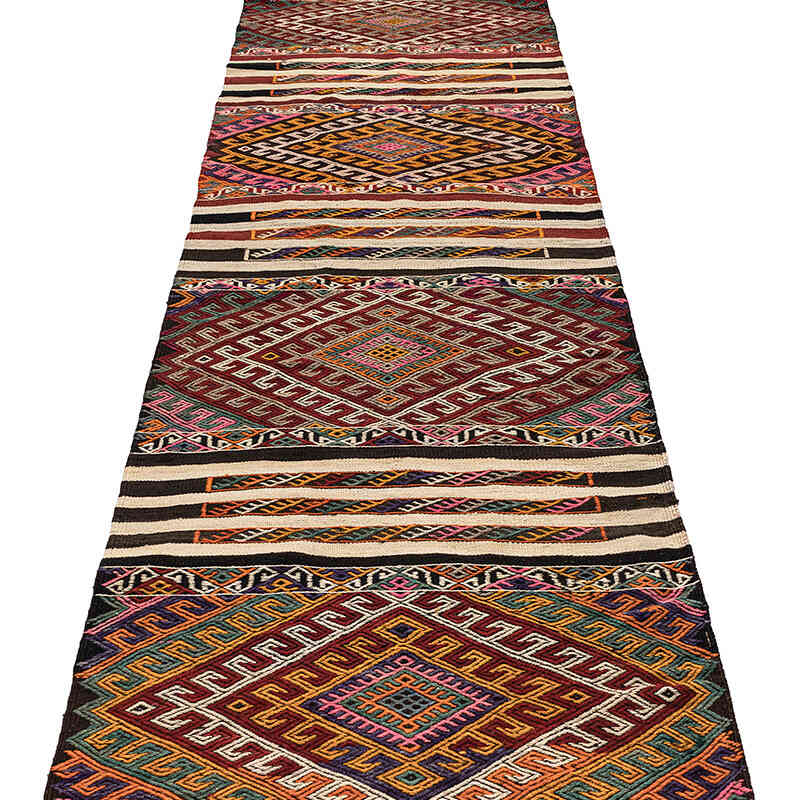 Vintage Kars Jijim Runner - 3' 3" x 12' 7" (39" x 151") - K0068315