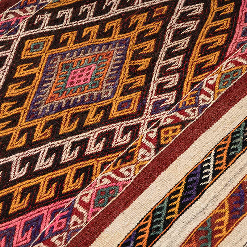 Vintage Kars Jijim Runner - 3' 3" x 12' 7" (39" x 151") - K0068315