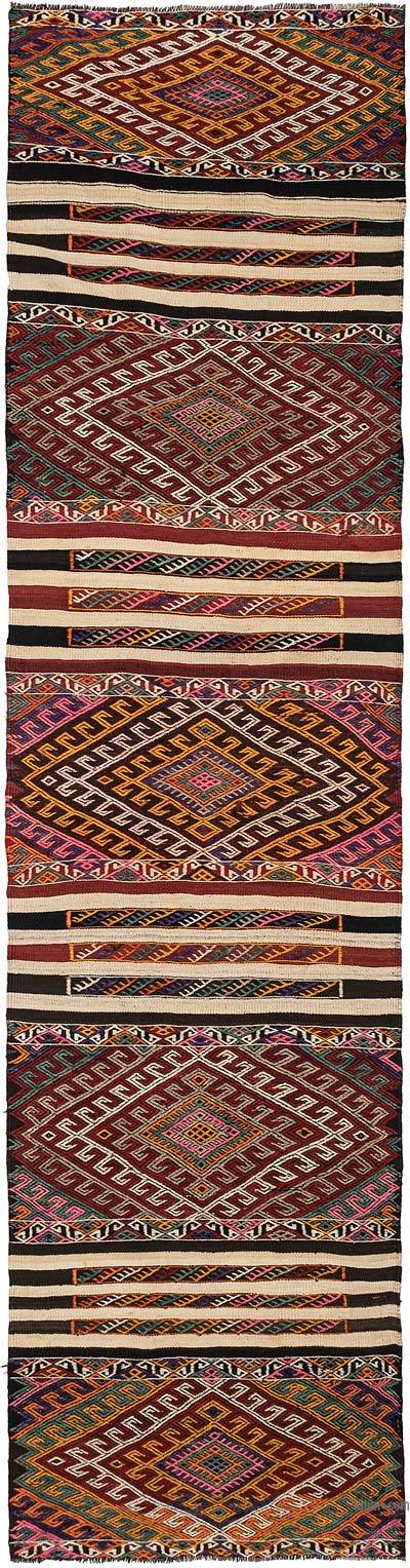 Vintage Kars Jijim Runner - 3' 3" x 12' 7" (39" x 151")