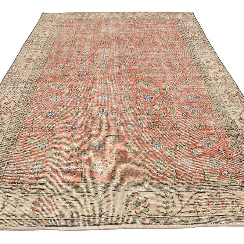 Vintage Turkish Hand-Knotted Rug - 5' 1" x 9' 1" (61" x 109") - K0068317