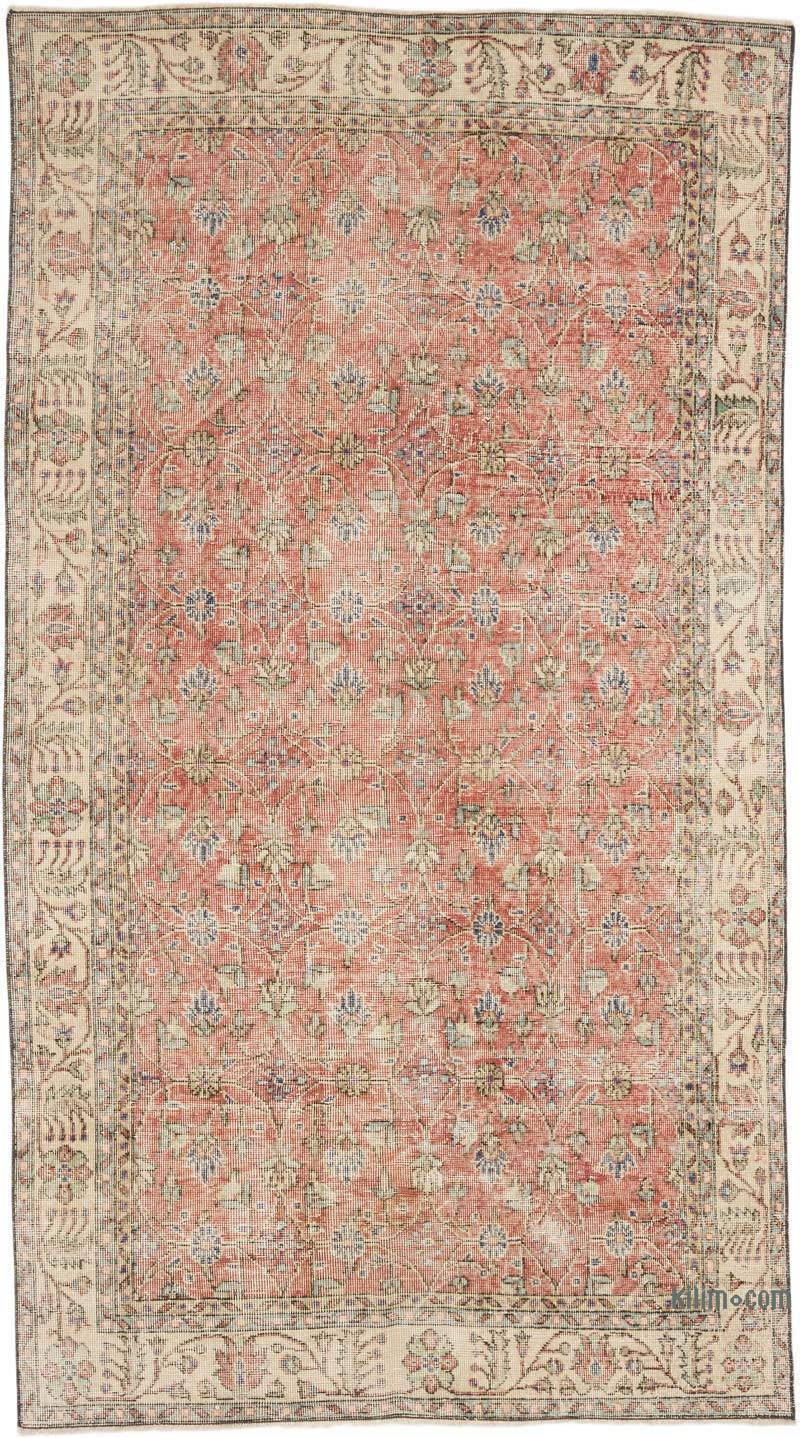 Vintage Turkish Hand-Knotted Rug - 5' 1" x 9' 1" (61" x 109") - K0068317