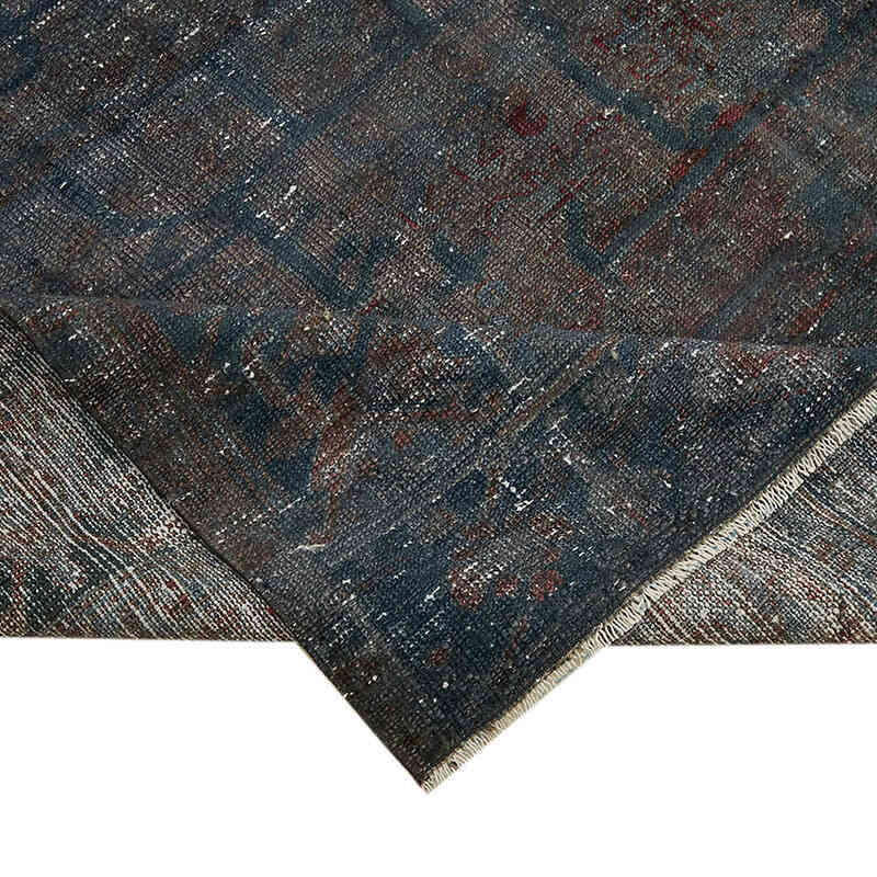 Overdyed Vintage Hand-knotted Oriental Rug - 7' 2" x 10' 4" (86" x 124") - K0068331