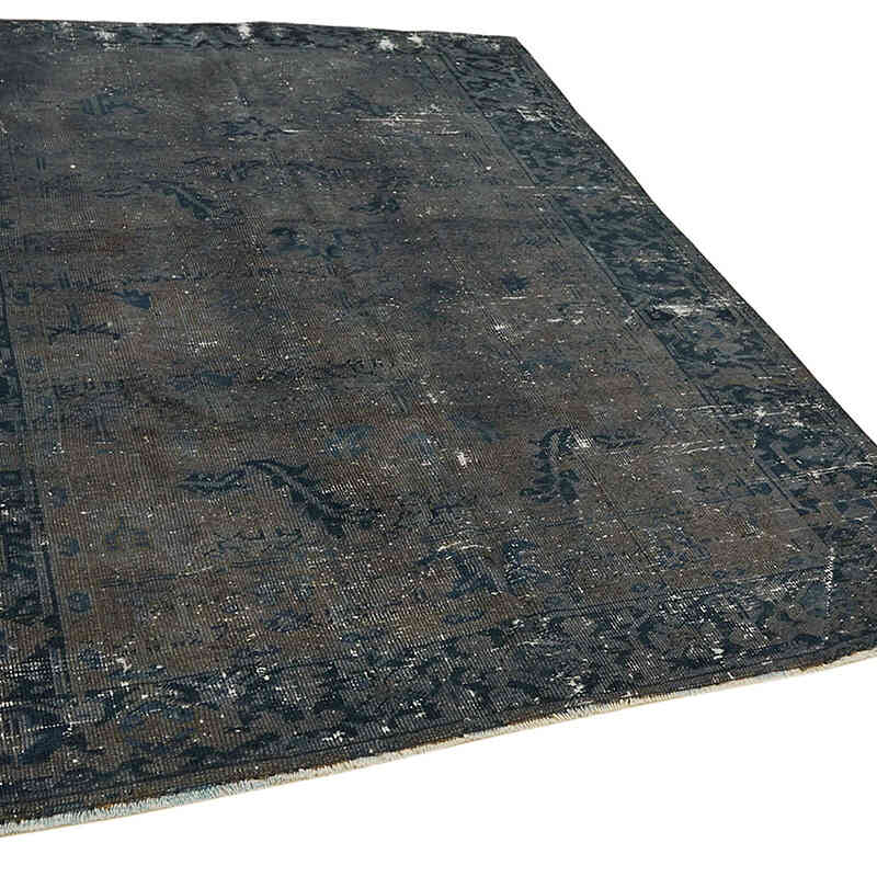 Overdyed Vintage El Dokuma Oryantal Halı - 195 cm x 253 cm - K0068332